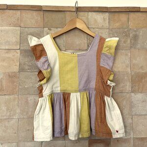 Pink Chicken Eloise Top Desert Stripe Size 10